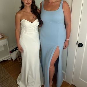 Anthropologie bridesmaid dress - blue